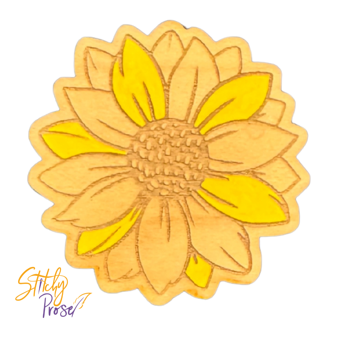Needle Minder - Wooden - Sunflower