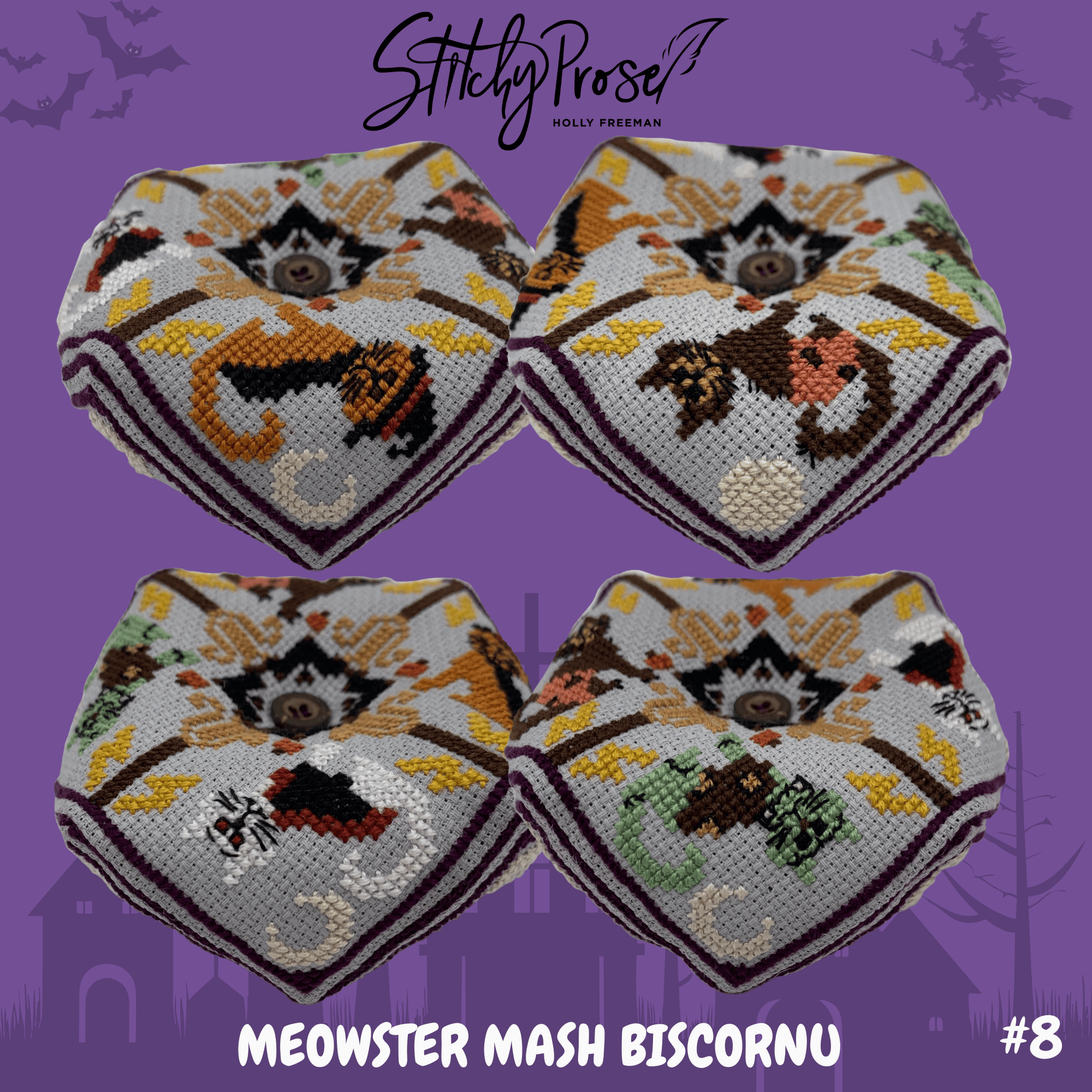 Meowster Mash Biscornu (#8)