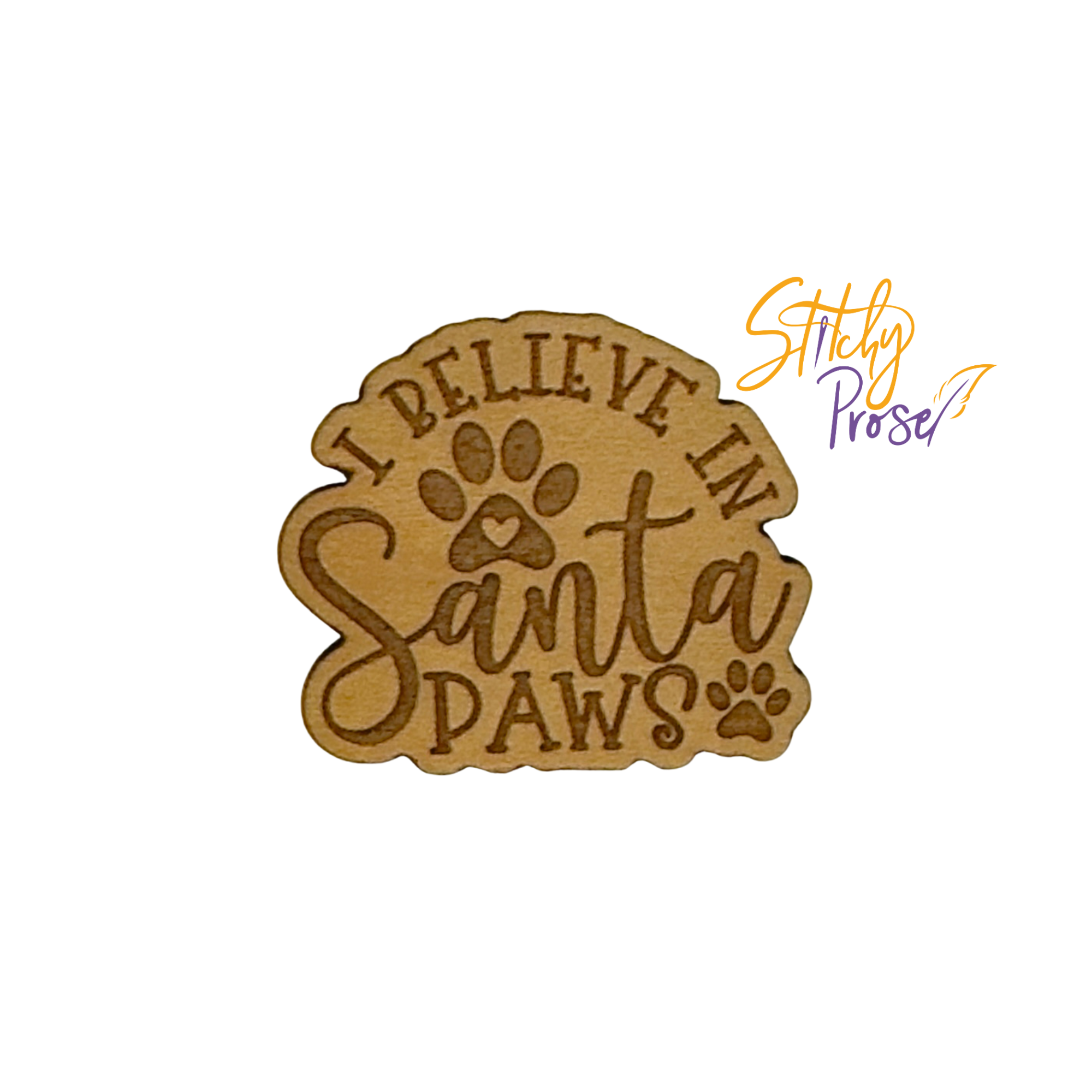 Needle Minder - Wooden Santa Paws